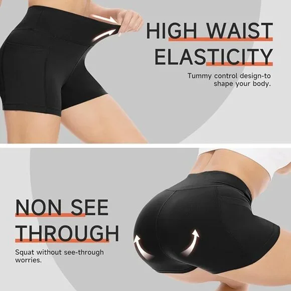 Biker Shorts Women with Pockets - 3